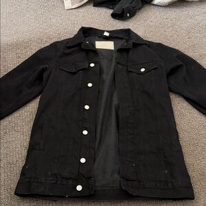 Classic Black Denim Jacket